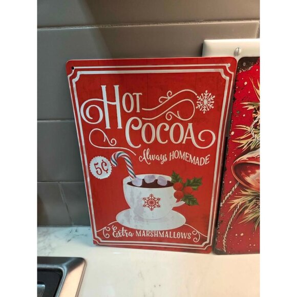 Vintage inspired metal signs Christmas - Picture 3 of 5